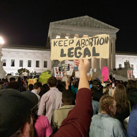 May 2, 2022; Washington, DC, USA; Pro-choice and a