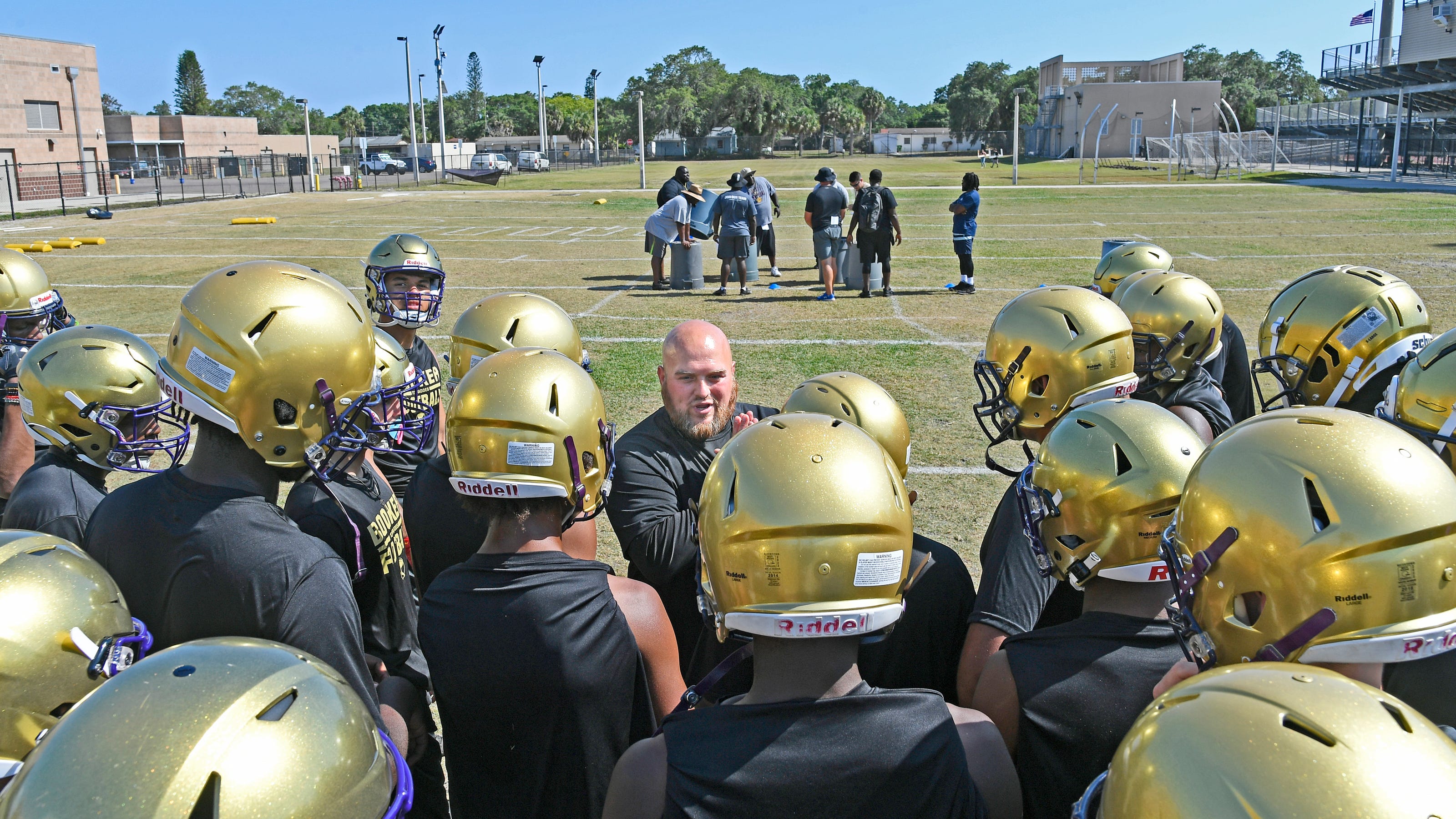 Booker High School coach hits the ground running with spring football