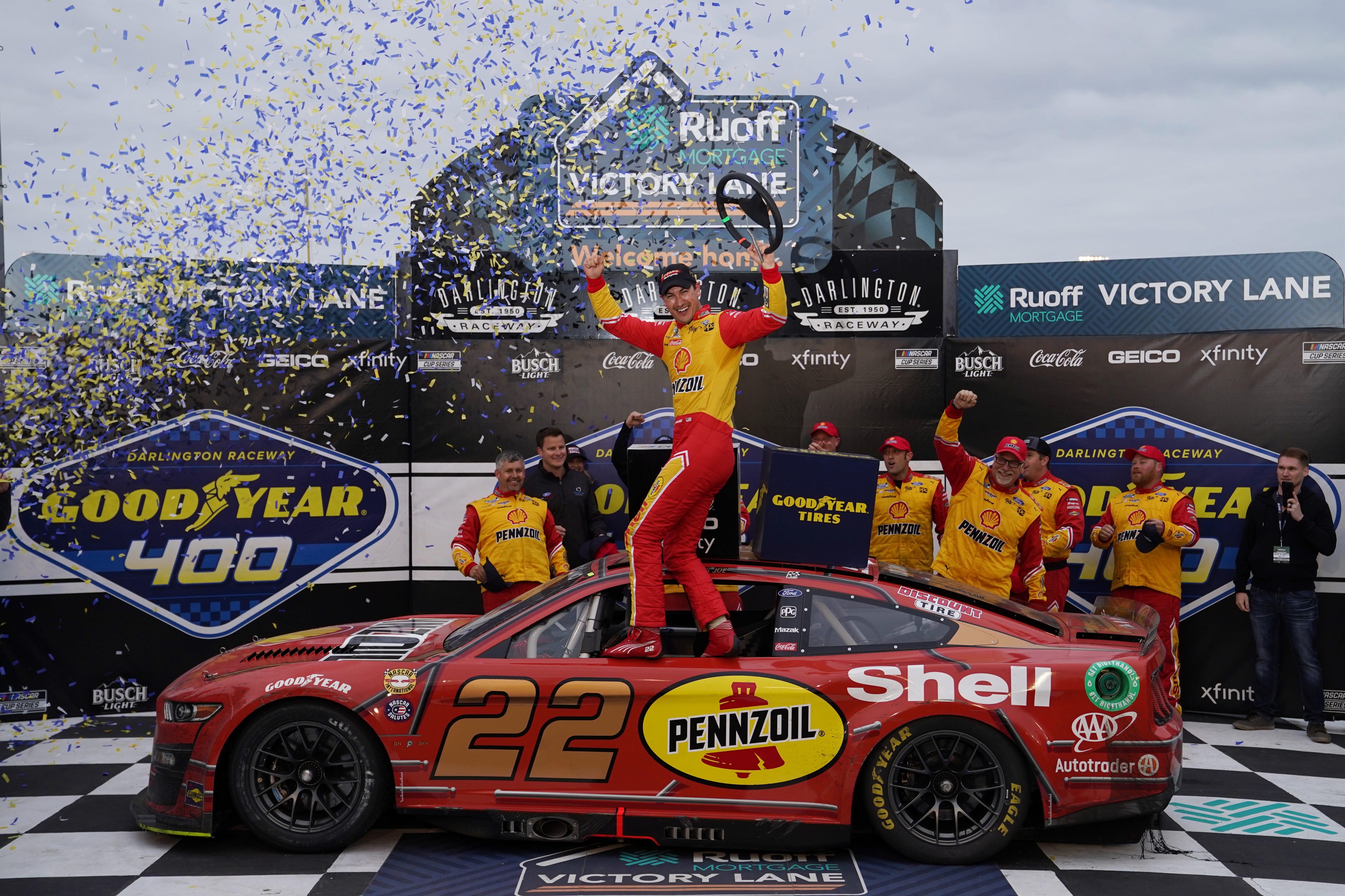 Joey Logano Wins NASCAR Darlington Race After Bumping William Byron