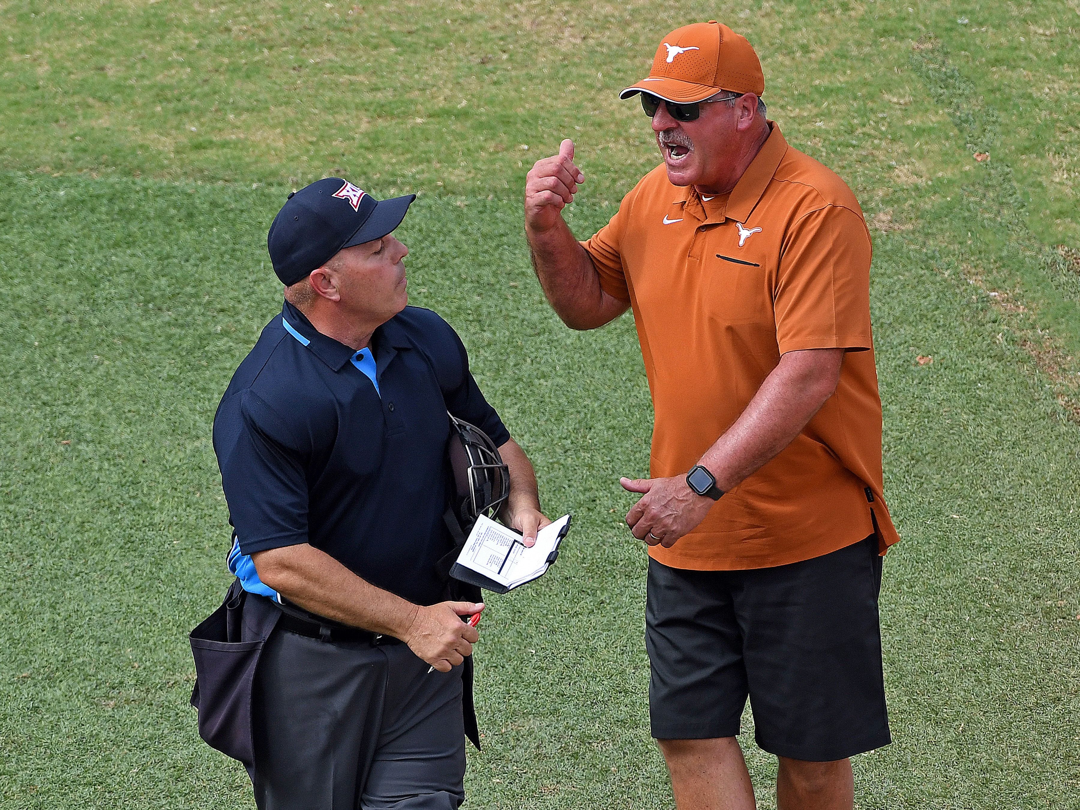Texas softball coach Mike White faces criticism after using delay tactics