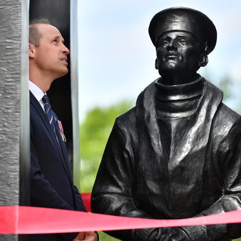 Prince William presided over the unveiling of a ne