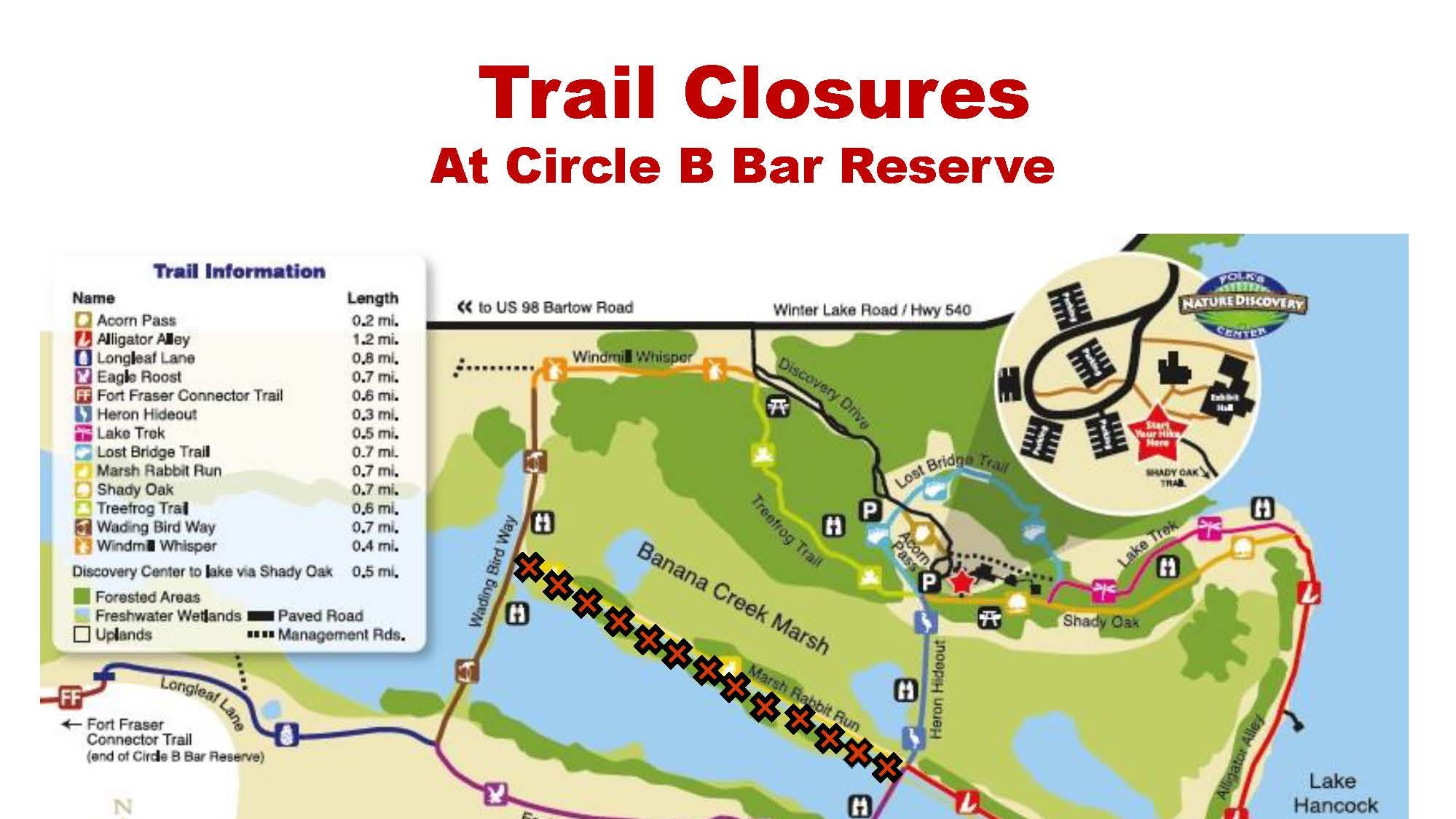 Polk County closes trail at Circle B Bar Reserve