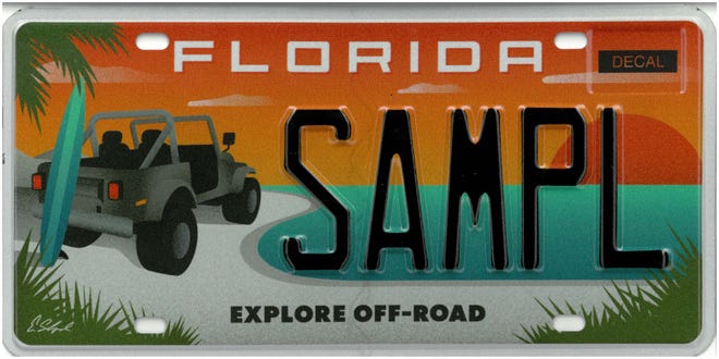 Gallery of newly released Florida specialty license plates.
