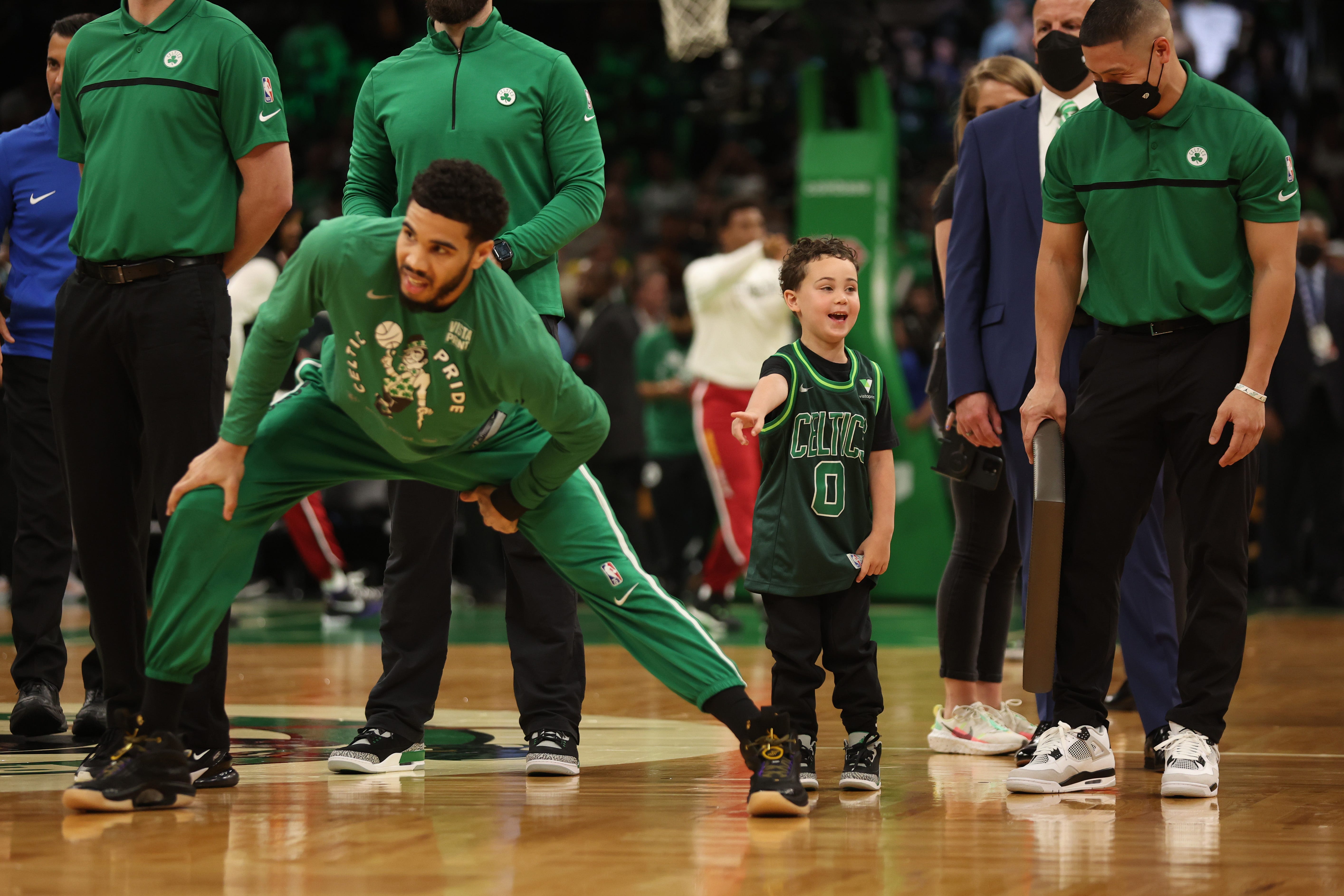 Jayson Tatum's Son, Deuce, Becoming Biggest Star Of NBA Finals