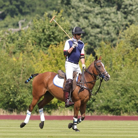 Prince William plays in the Royal Charity Polo Cup