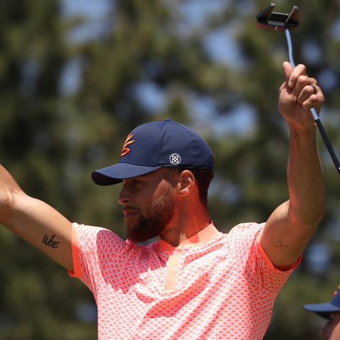 Stephen Curry during American Century Championship