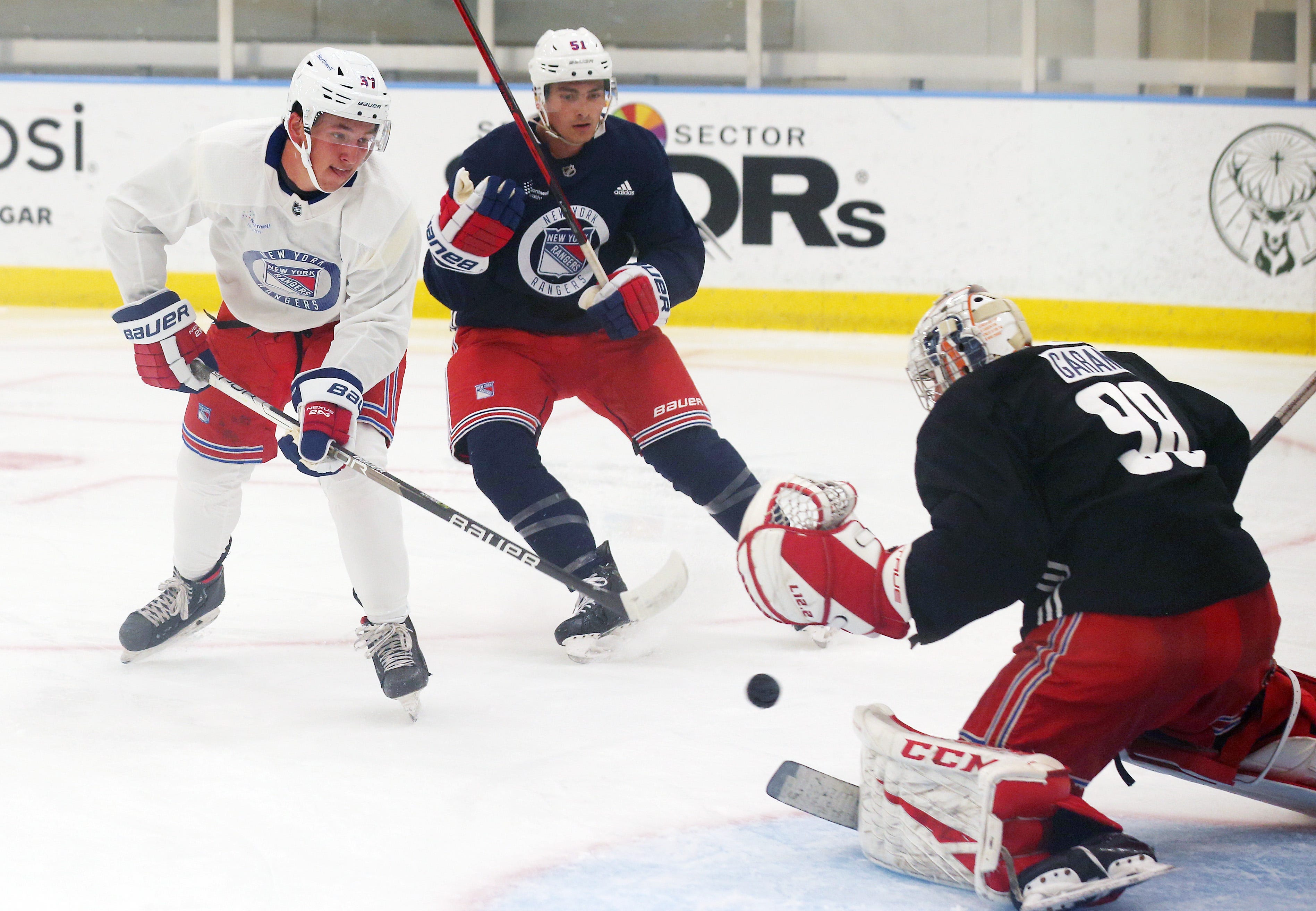 NY Rangers development camp Adam Sýkora does everything fast