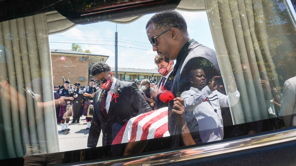 Funeral for Detroit Police Officer Loren Courts