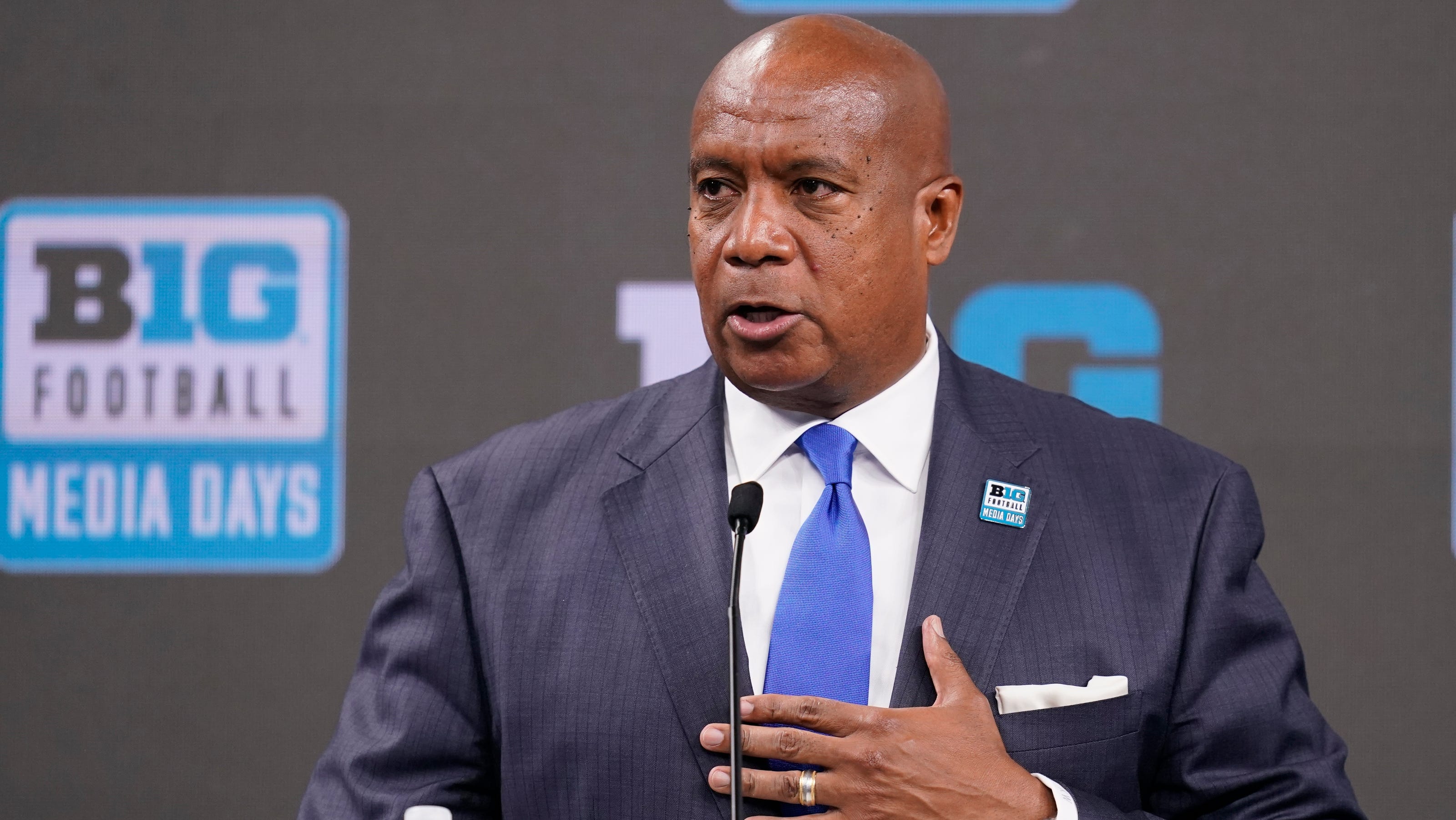 Big Ten football media days Kevin Warren addresses several topics