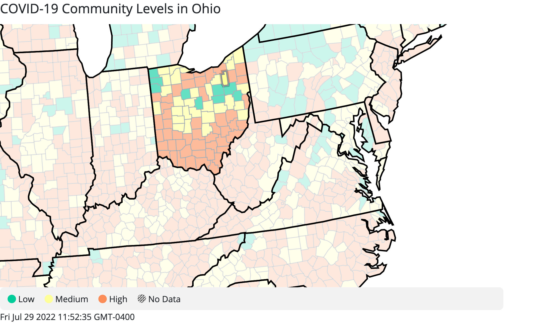 black bear ohio map