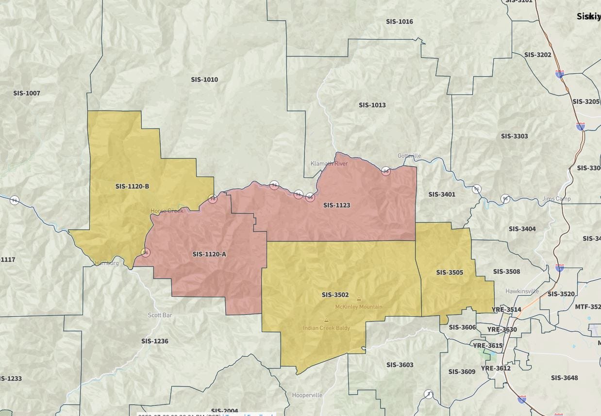 McKinney Fire Over 30,000 Acres; Evacuation Orders, Warnings Expand