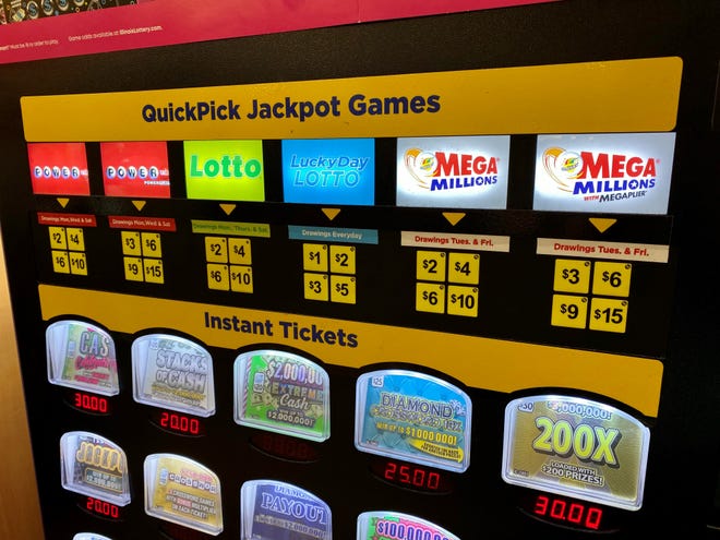 A lotto machine at the Speedway at 885 E. Touhy Ave in Des Plaines, Illinois, can be seen on Aug. 1, 2022. A shopper here won the nearly $1.34 billion Mega Millions jackpot.