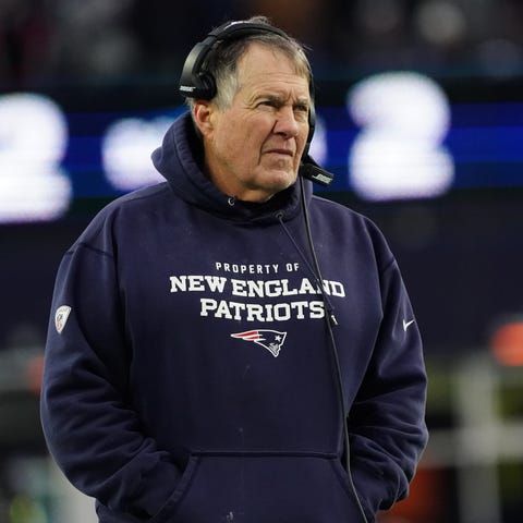 Bill Belichick during a 2021 game.