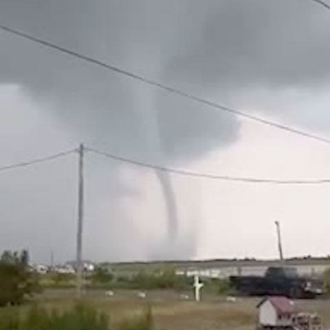 Volatile waterspout rips Maryland