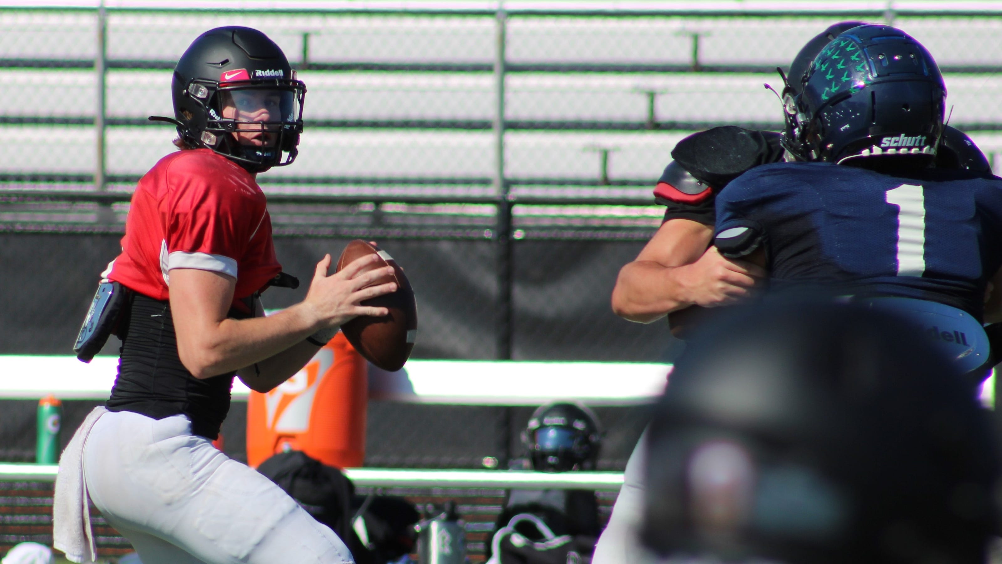 Catch a sneak peek of Brighton, Pinckney football teams from scrimmage