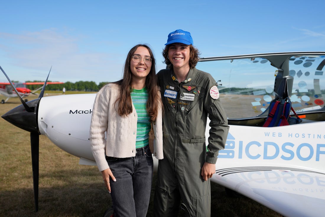 Teen Mack Rutherford and his small plane break world record