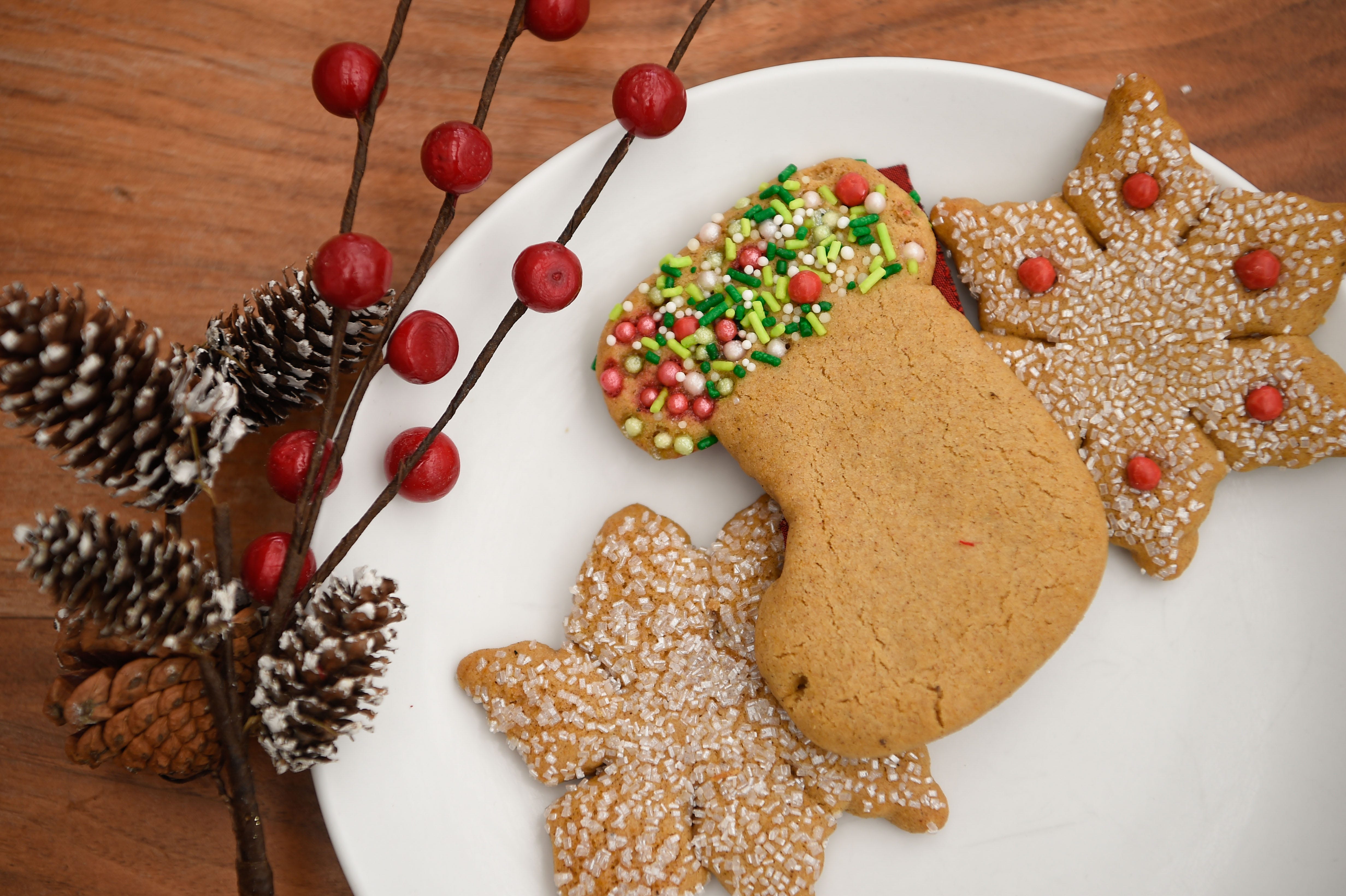 Gingerbread Christmas Baked With Love Stickers — Party Beautifully