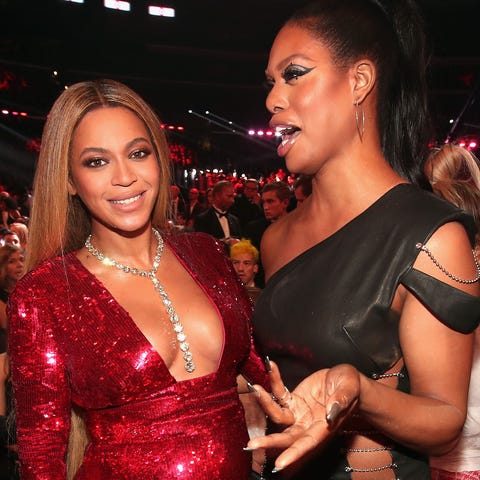 LOS ANGELES, CA - FEBRUARY 12:  (L-R) Singer Beyon