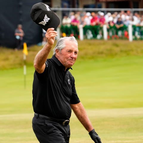 Gary Player at the British Open in July.