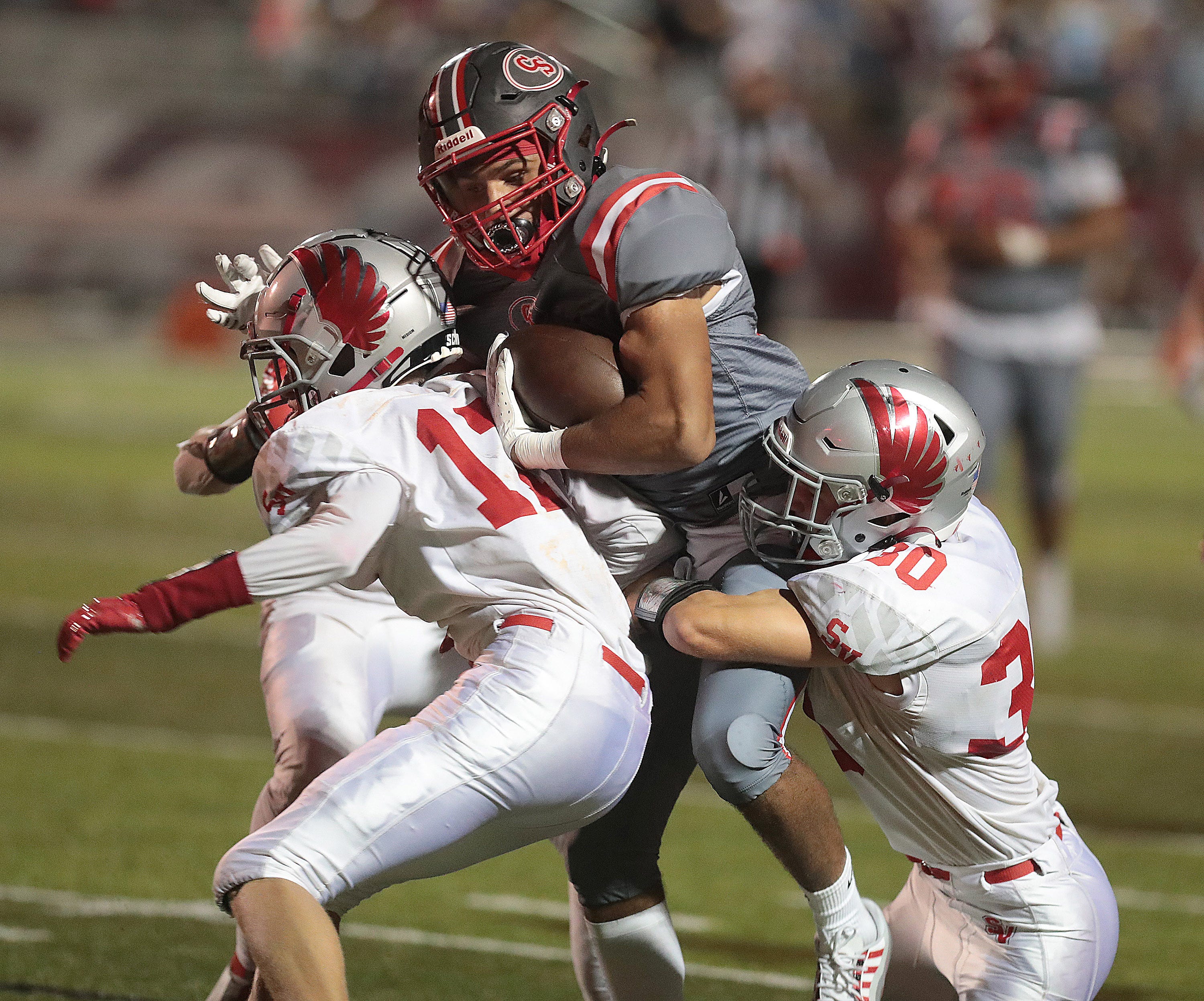 Poochie Snyderled Canton South football beats Sandy Valley