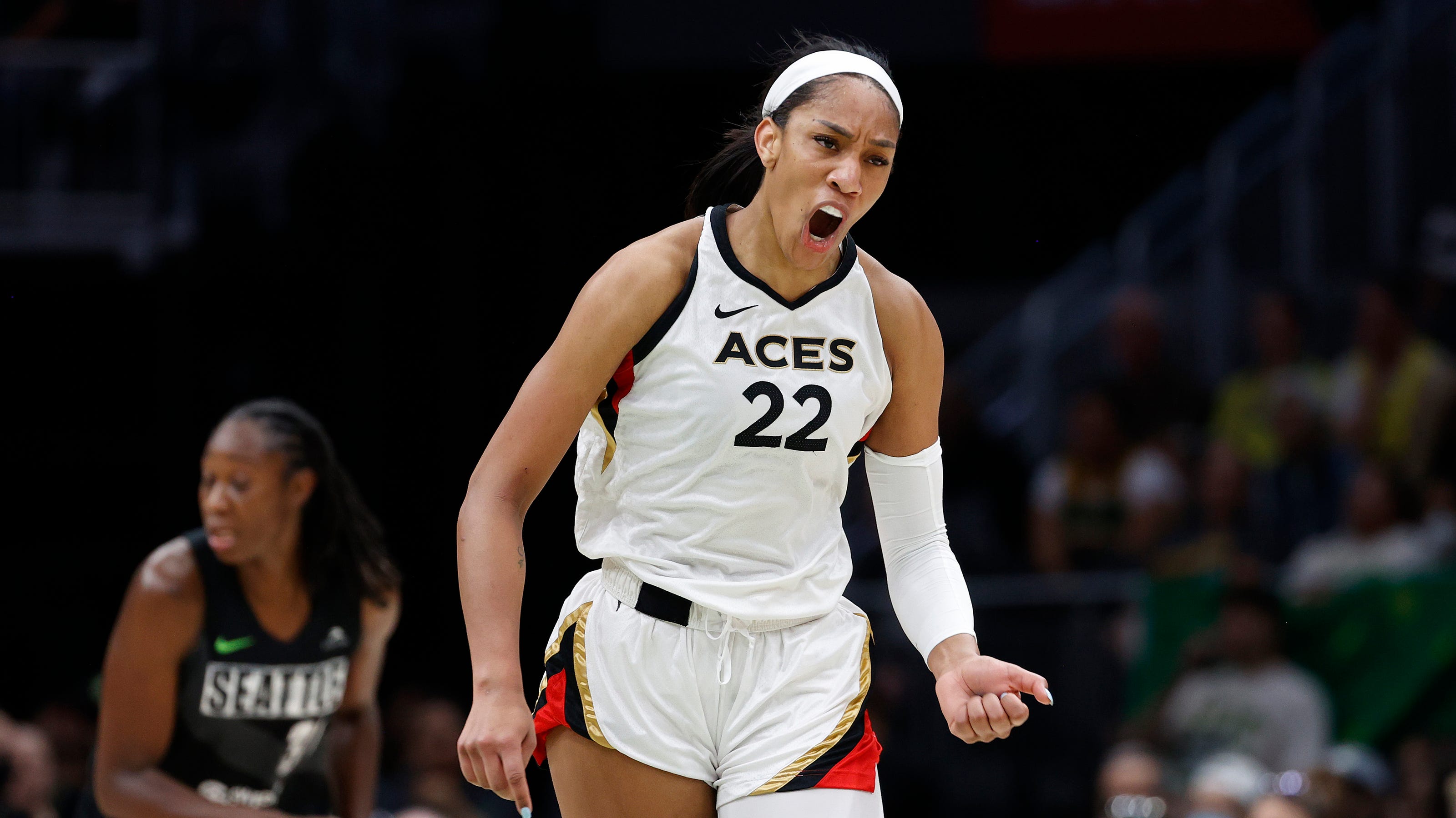 WNBA Las Vegas Aces beat Seattle Storm in OT in Game 3 of playoffs