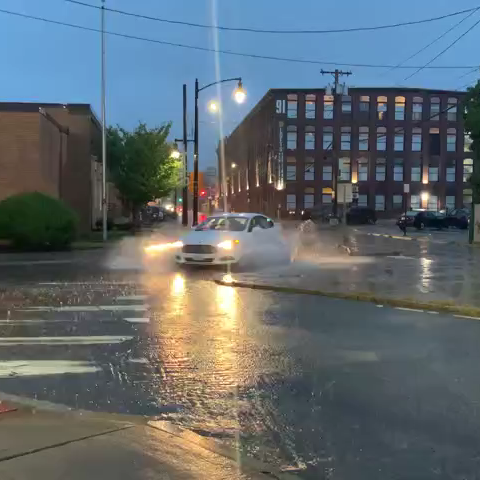 Heavy rains made Providence streets into streams