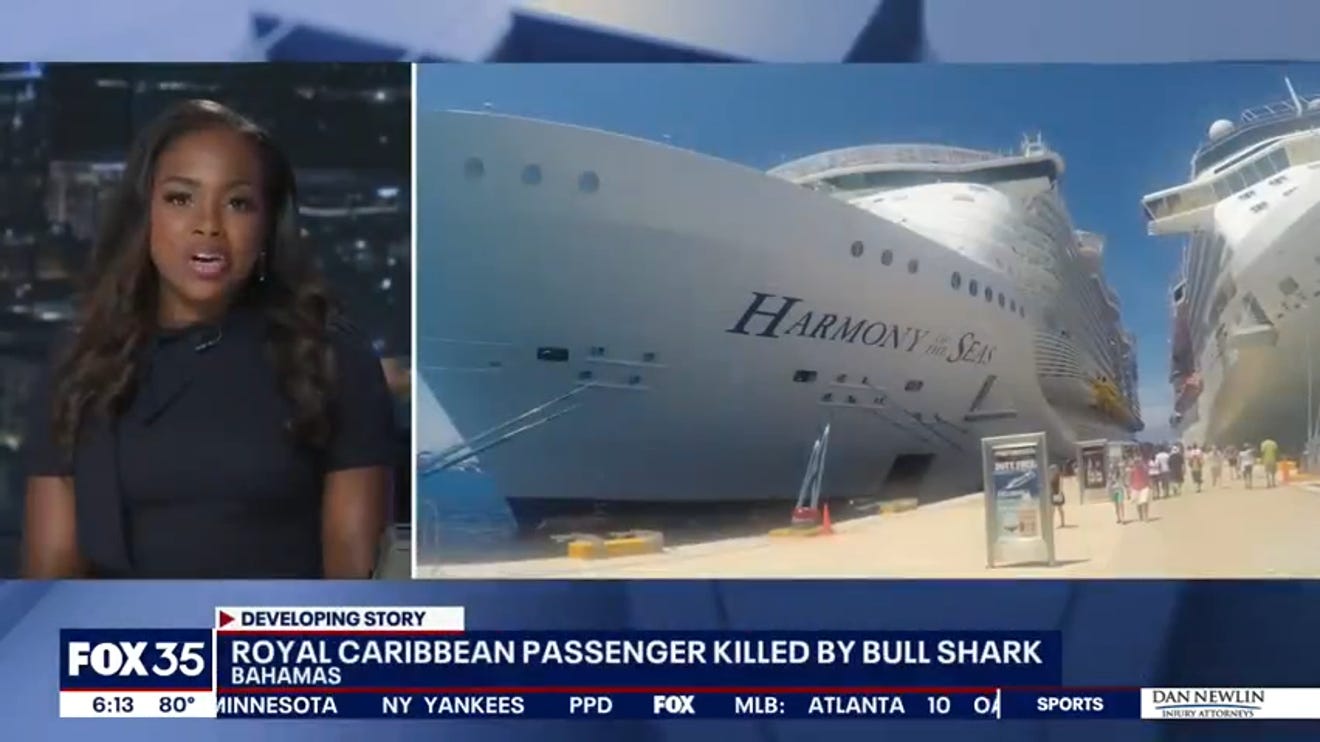 cruise ship passenger dies from shark attack