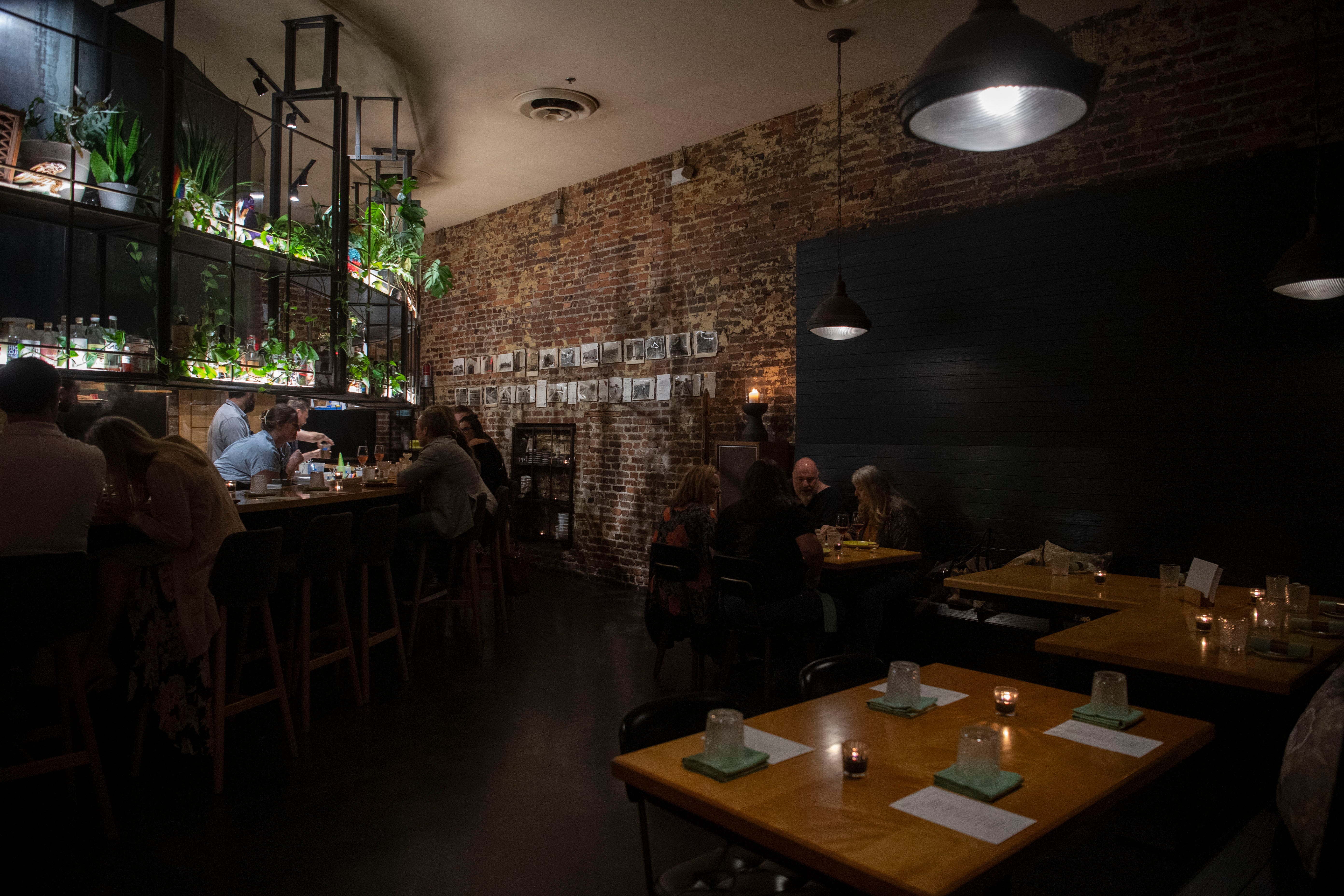 People enjoy their meals at  Bastion in Nashville , Tenn., Wednesday, Sept. 21, 2022.