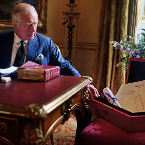 King Charles III carries out official government d