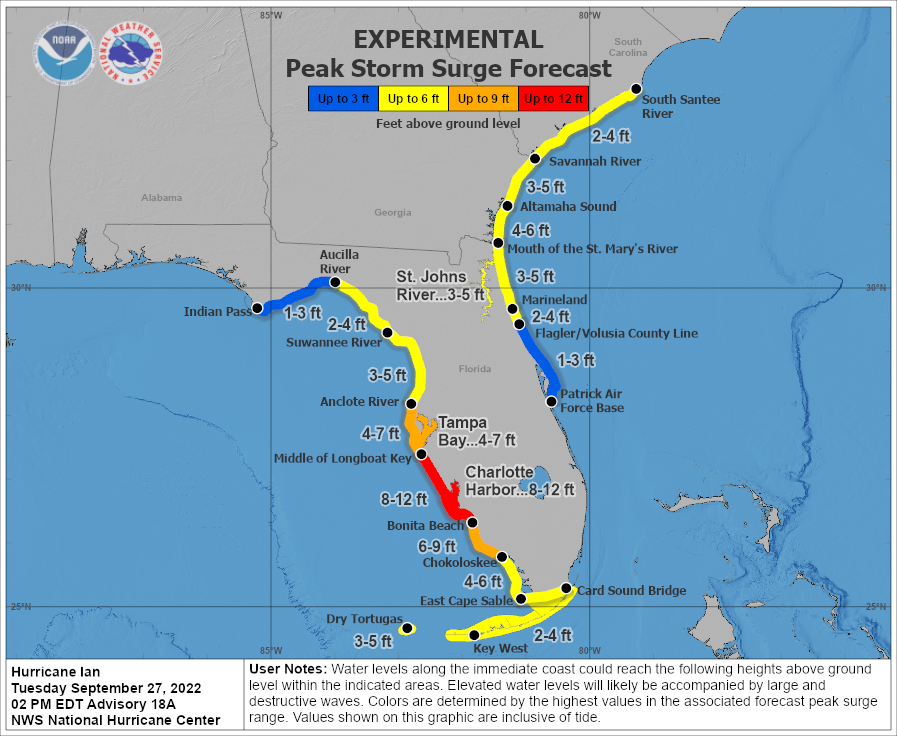 Mandatory Evacuations For Manatee County Ahead Of Hurricane Ian