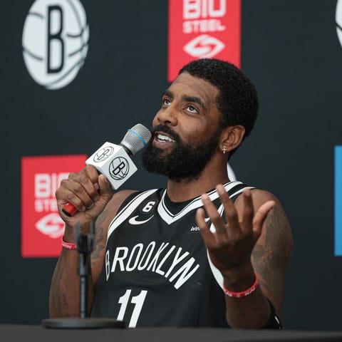 Nets guard Kyrie Irving promoted an antisemitic mo