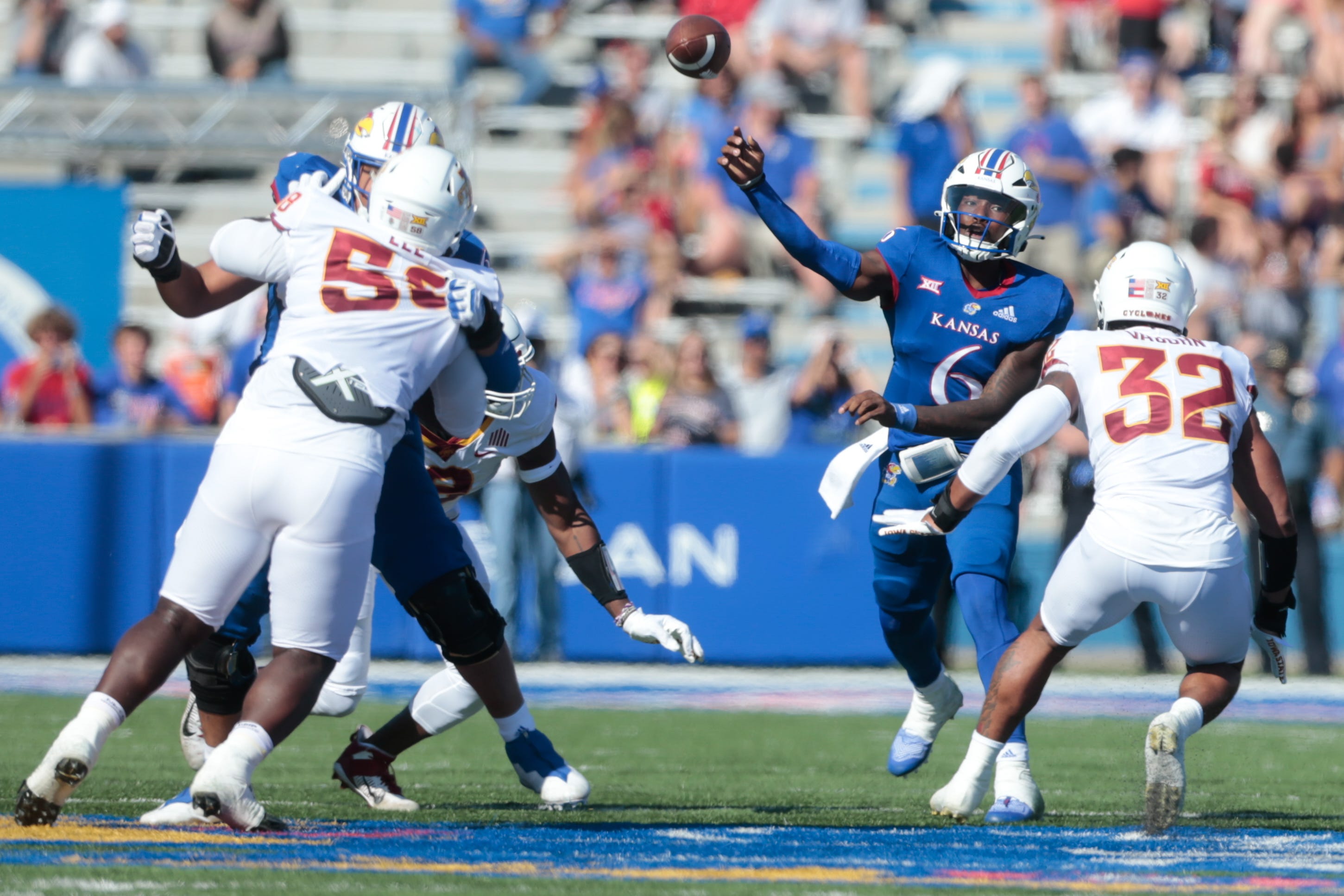 Kansas Football Coach Lance Leipold Talks About Jalon Daniels' Status