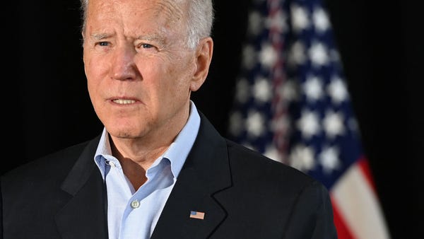 US President Joe Biden speaks about the collapse o