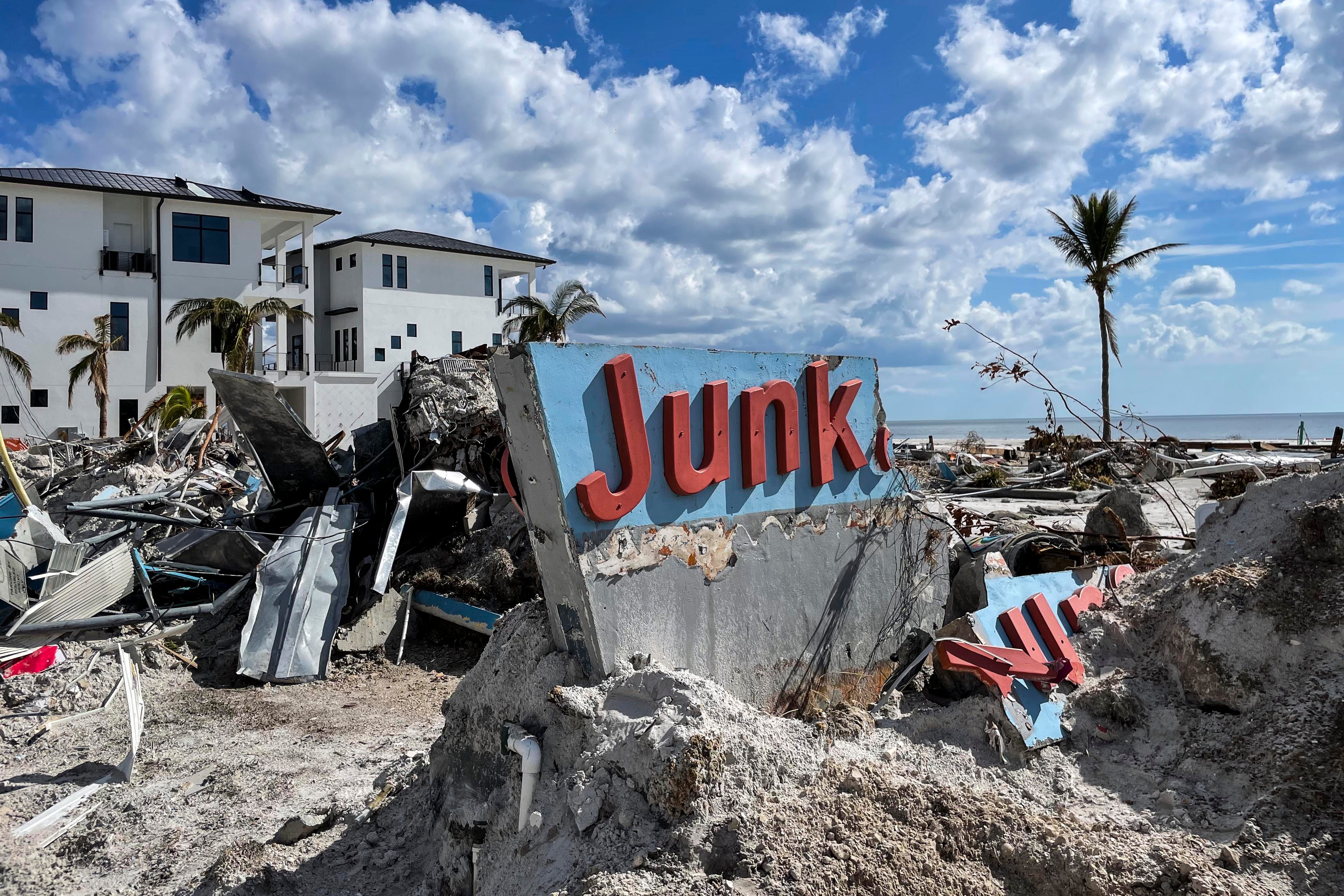 Fort Myers Beach Two Weeks After Hurricane Ian