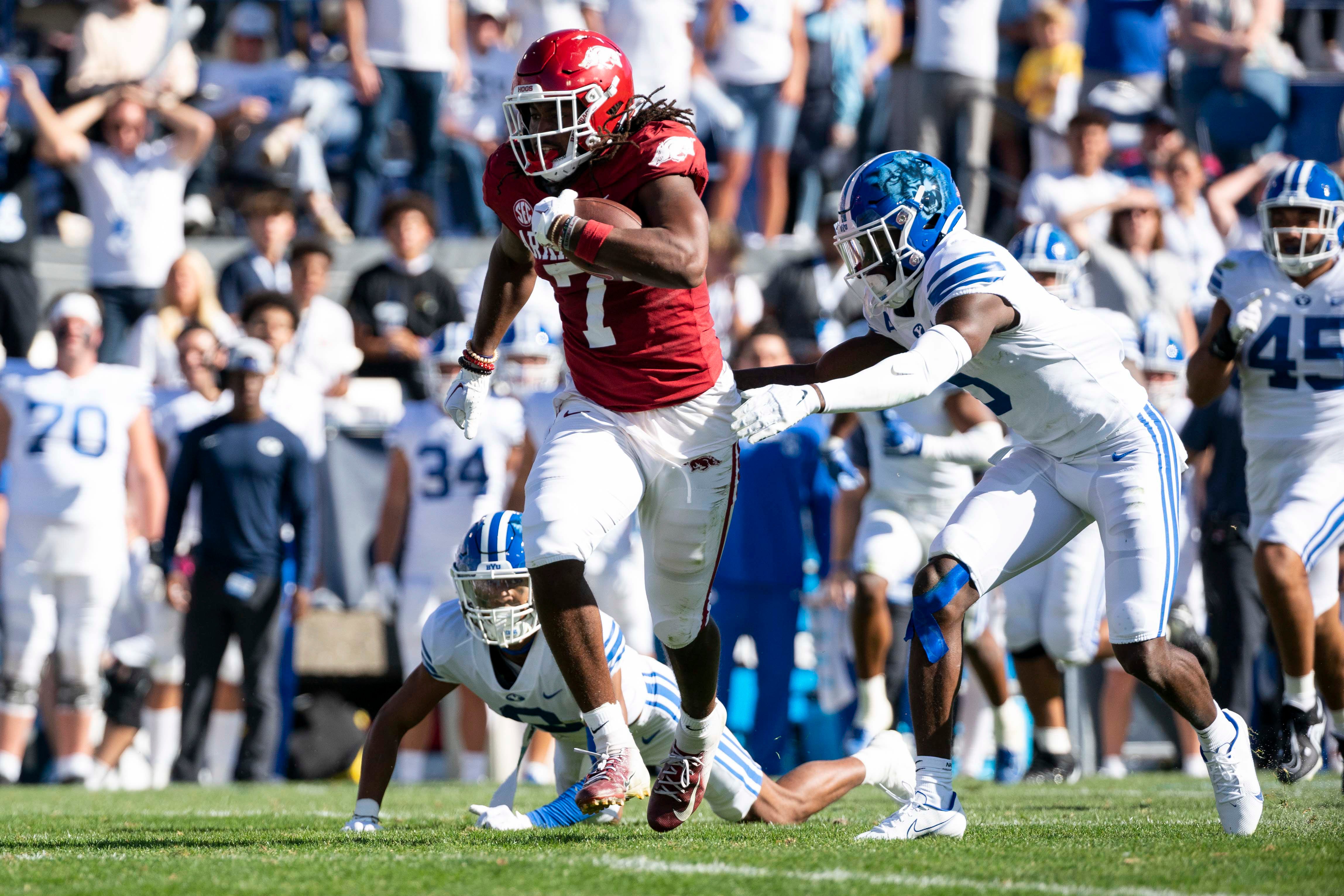 Arkansas Football Wins High-scoring Game Vs. BYU, Ends Three-game Skid