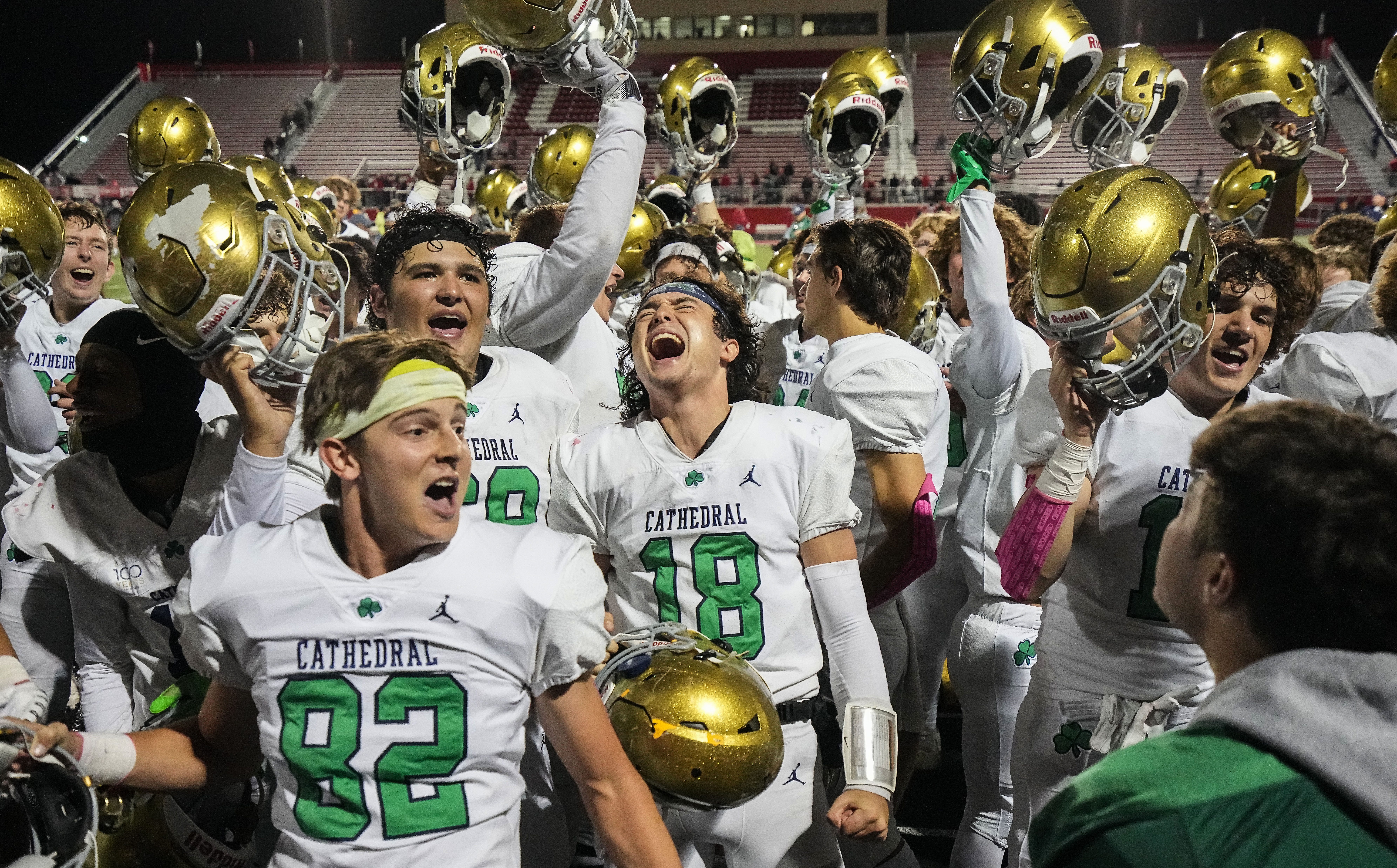 IHSAA Football Photos: Cathedral, Center Grove Meet In Week 9