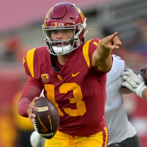 Caleb Williams and the USC Trojans travel to Salt 