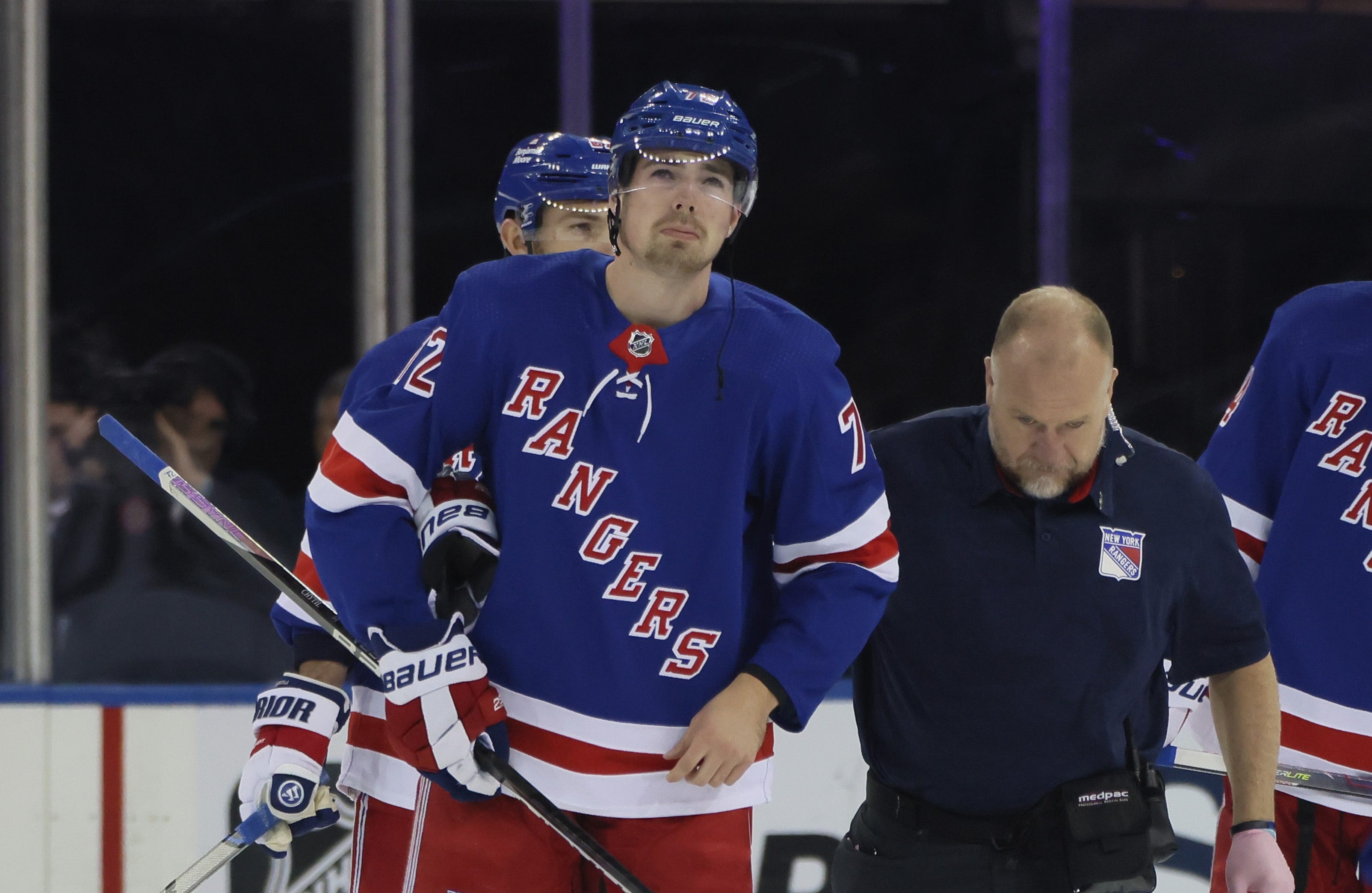 NY Rangers Lose Filip Chytil To Injury After Hit To Head