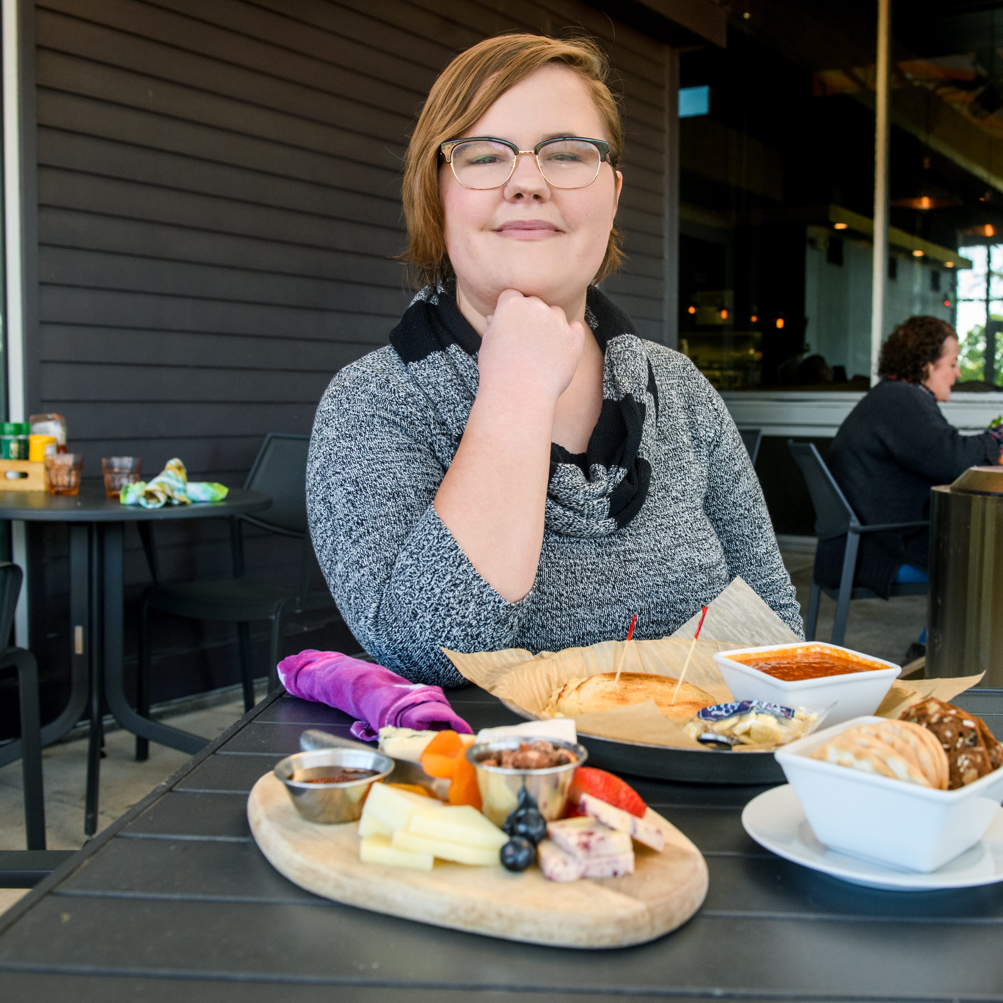 Cassidy Waigand, food and dining reporter for the Peoria Journal Star, at Cyd's In the Park in Peoria.