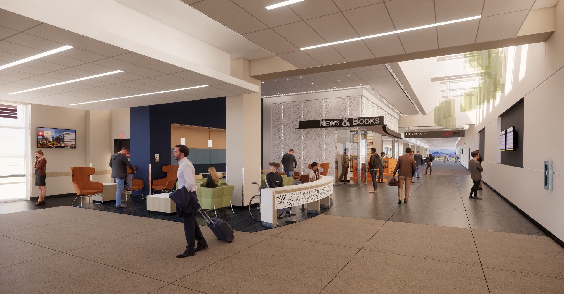 Mesa Airport Improvements New Bigger Terminal Is Coming   5075490c 7ce8 416b A61a E273b5370dcf Phoenix Mesa Gateway Technology Lounge Retail 