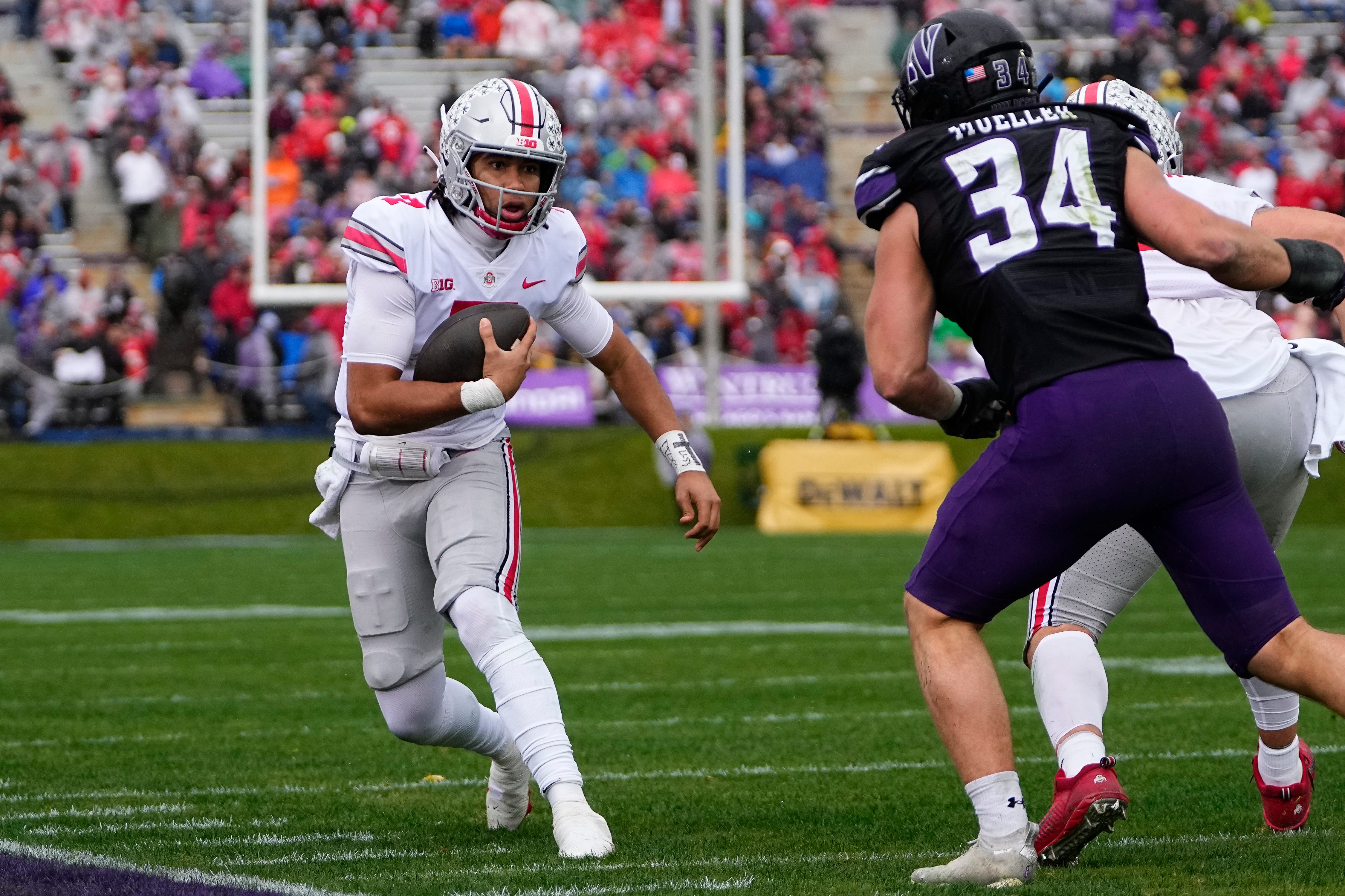 Ohio State Football's C.J. Stroud Uses Legs In Win At Northwestern