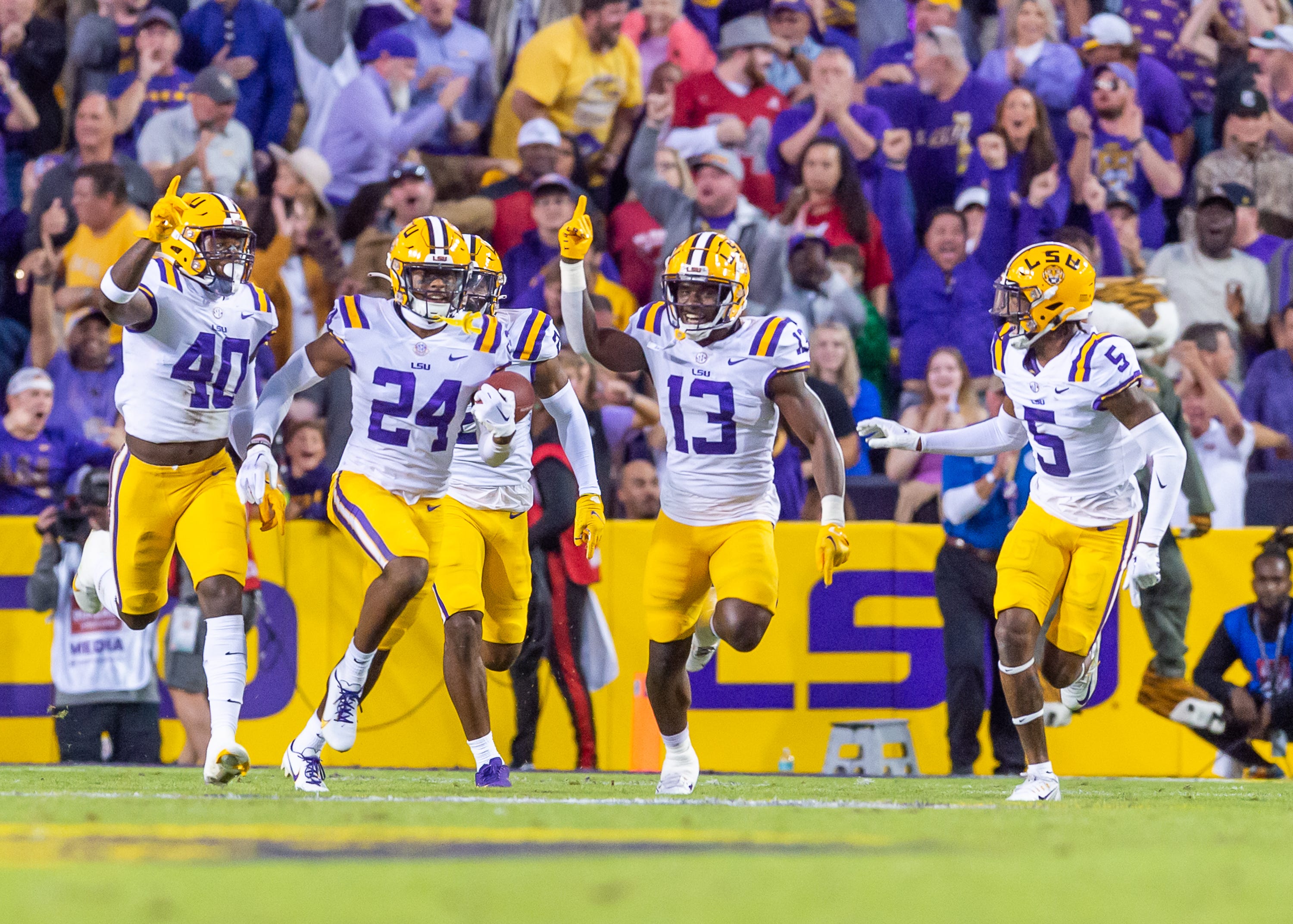 LSU Football Vs. Alabama Crimson Tide In Photos