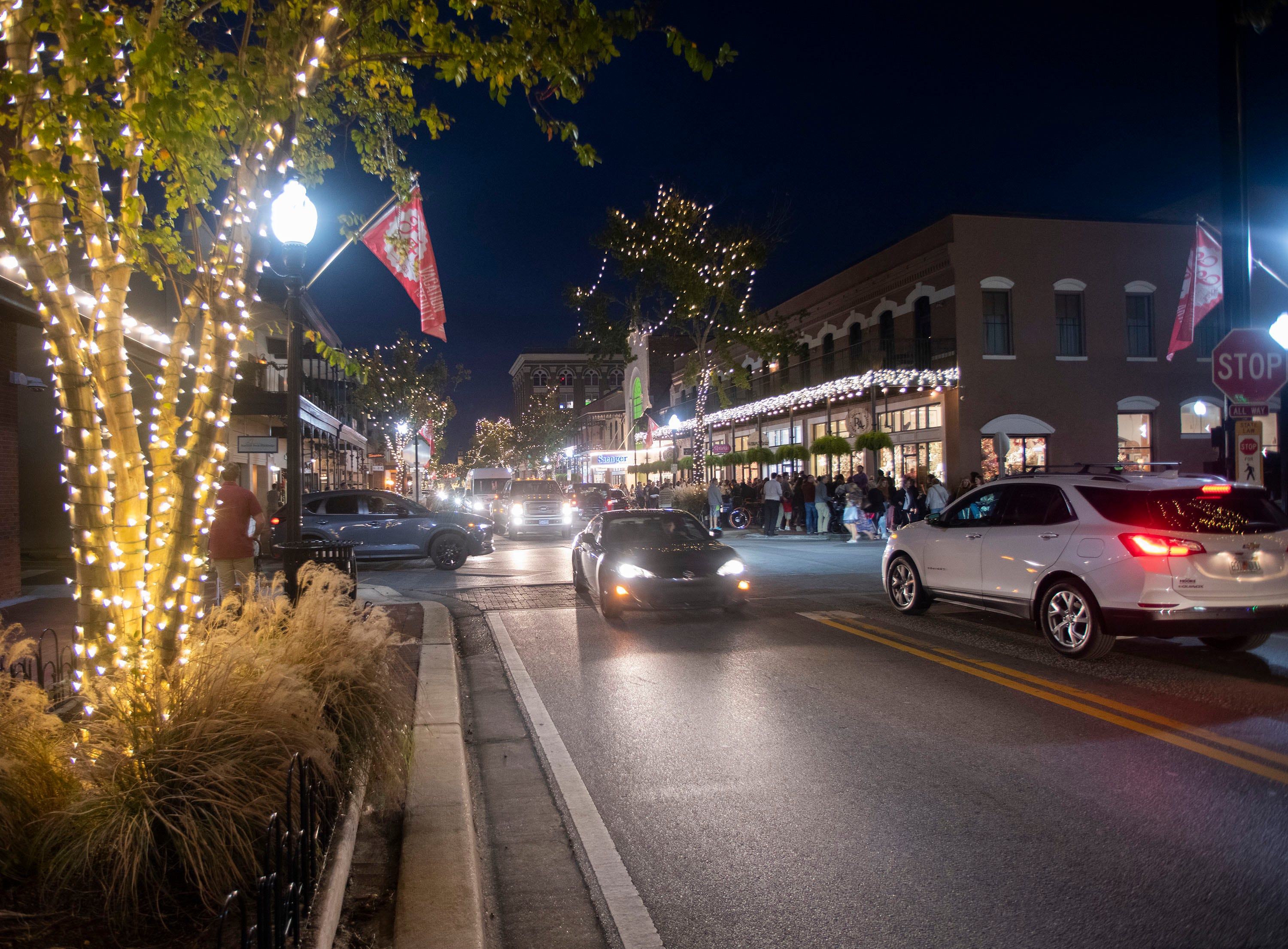 Downtown Pensacola Christmas Lights Highlight Holiday Season