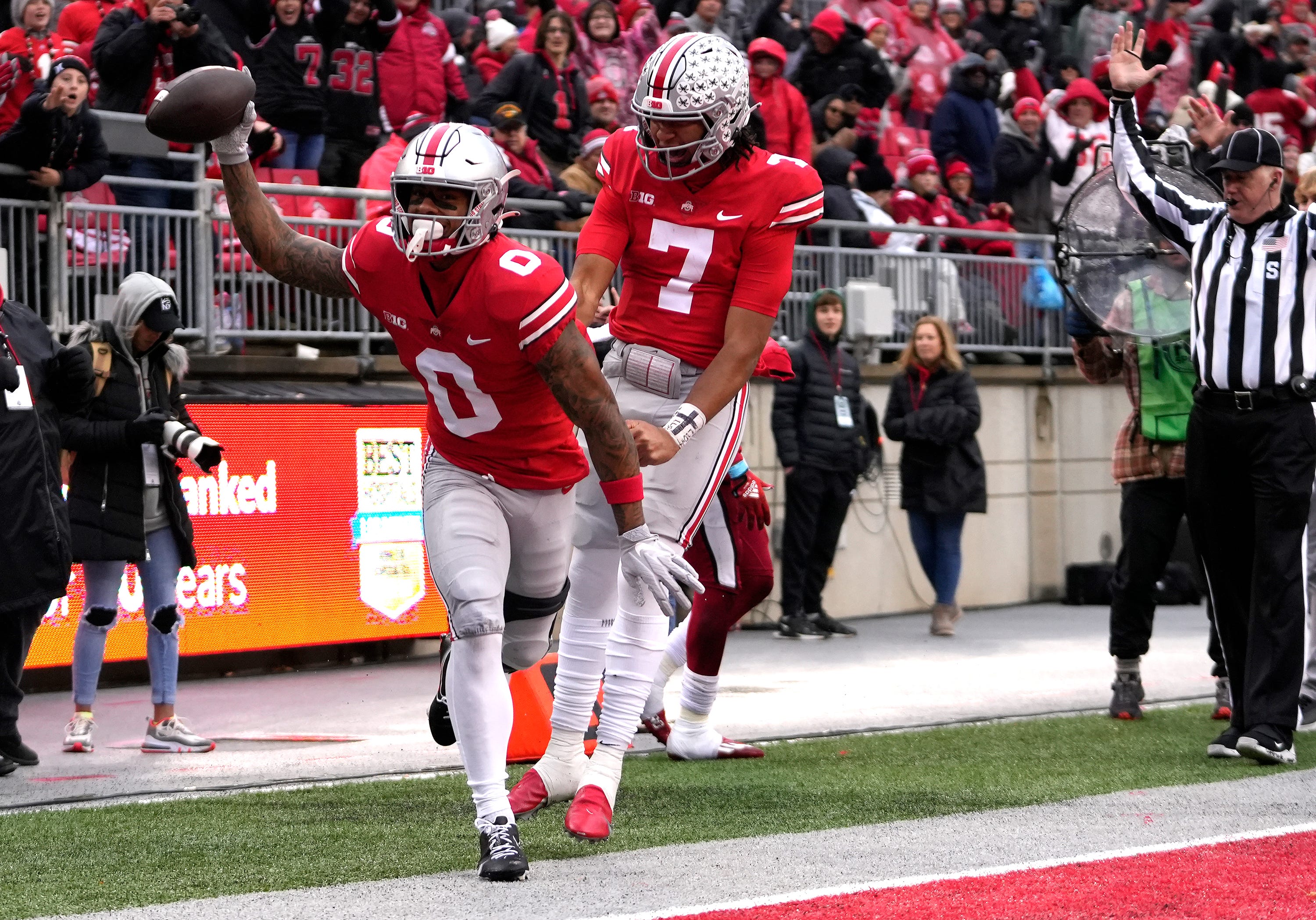 Eddie George photo during Ohio State vs. Notre Dame legacy