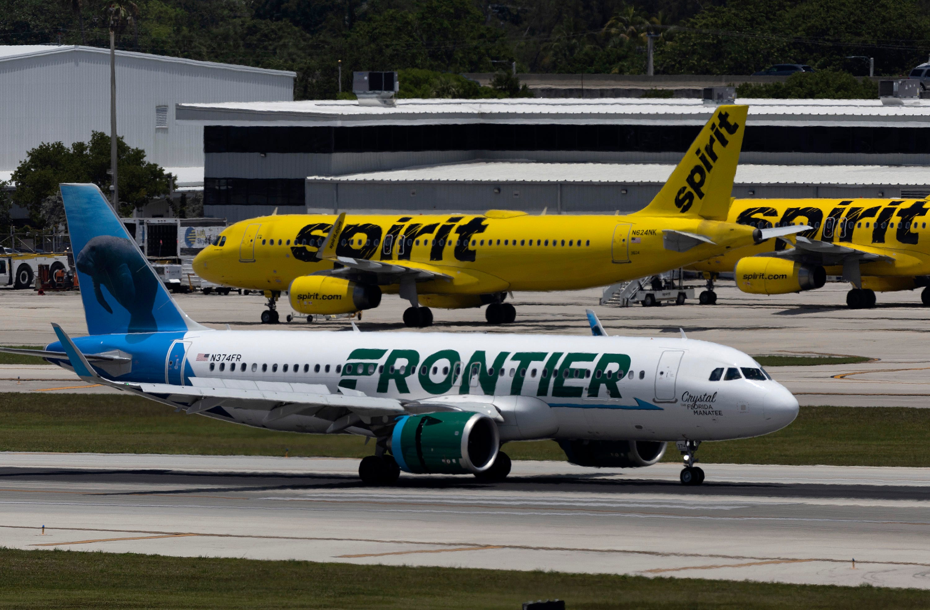 frontier airlines inside the plane