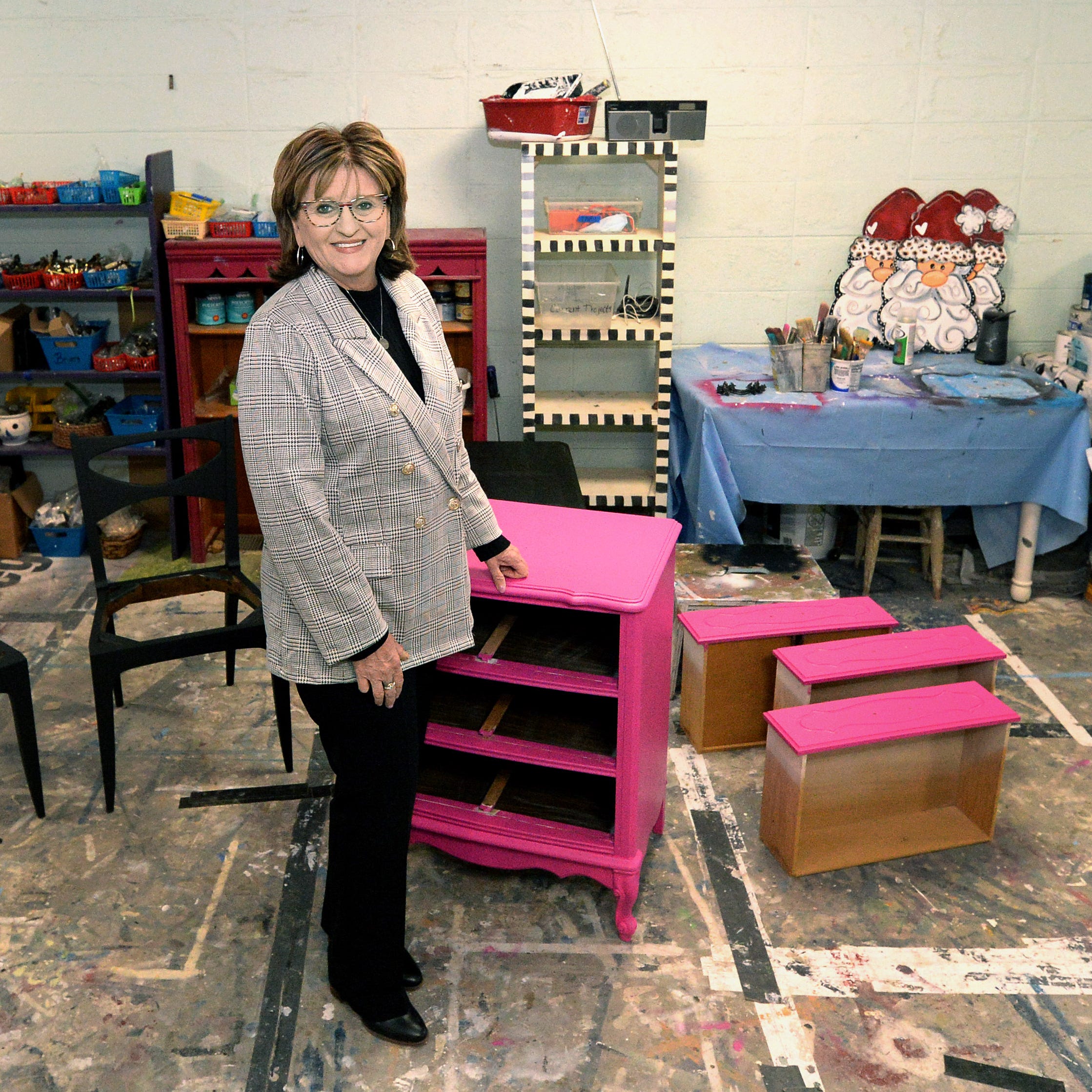 Rev. Margaret Ann Jessup at the furniture restoration "Wooden It be Lovely" inside the Douglas Ave. Methodist Church Tuesday Nov. 15, 2022. 