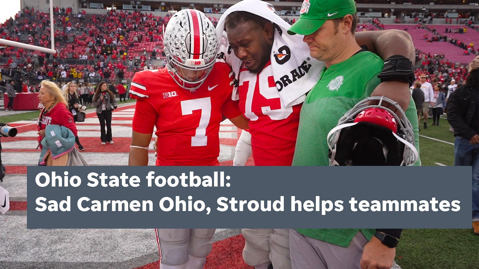 Eddie George photo during Ohio State vs. Notre Dame legacy