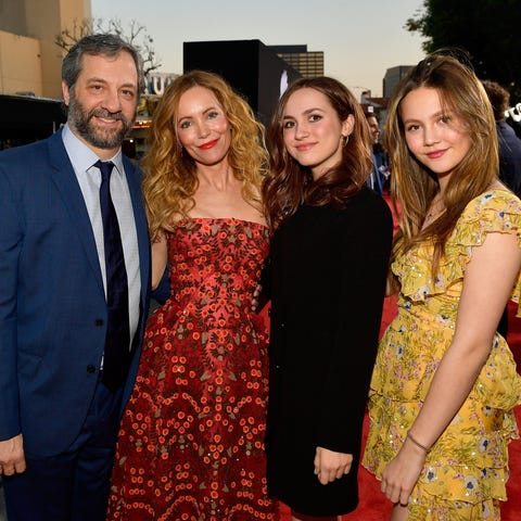 WESTWOOD, CA - APRIL 03:  Judd Apatow, Leslie Mann