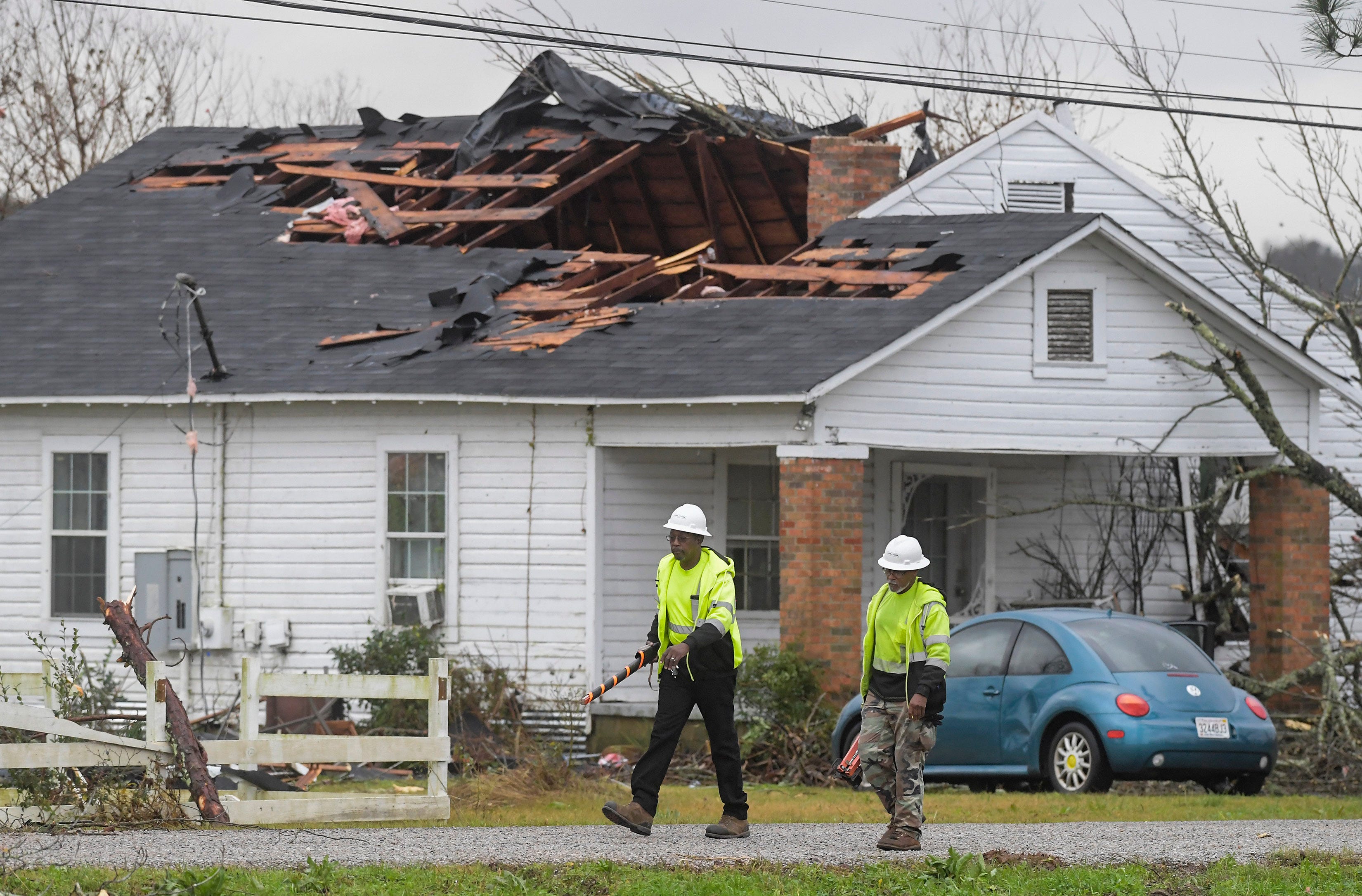 Two dead in tornado north of Montgomery on Lower Wetumpka Road