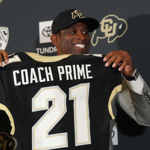 Deion Sanders was introduced as the new Colorado f